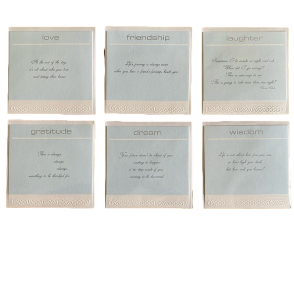 Set of 6 Celtic “Thoughts from the Heart” cards.                   NWOT